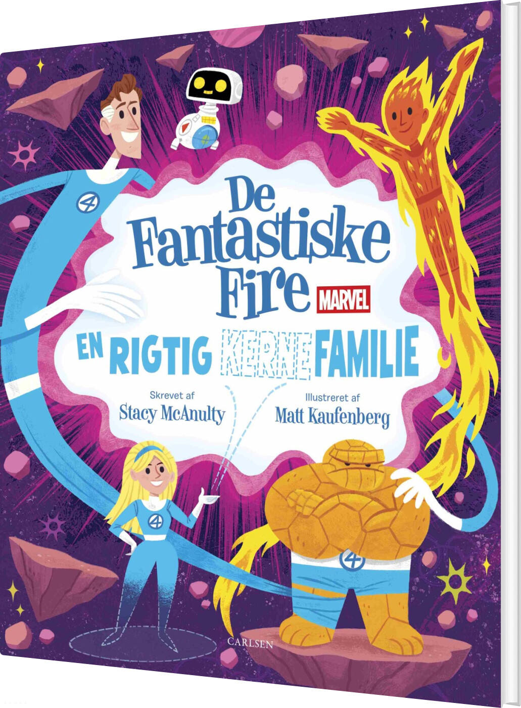 De Fantastiske Fire - En Rigtig Kernefamilie - Bog