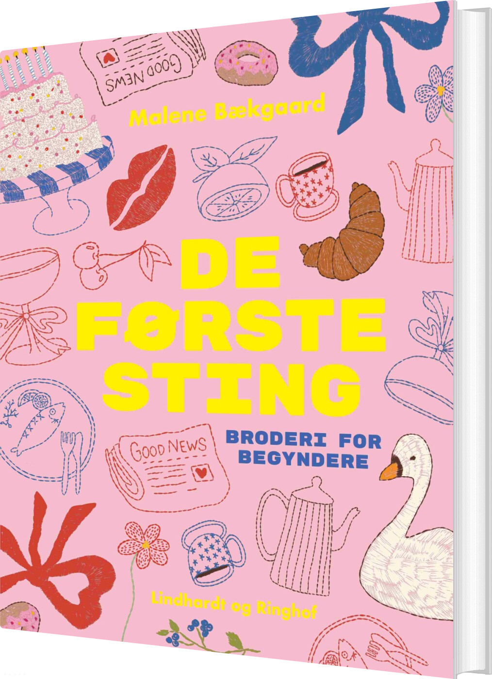 De Første Sting - Broderi For Begyndere - Malene Bækgaard - Bog