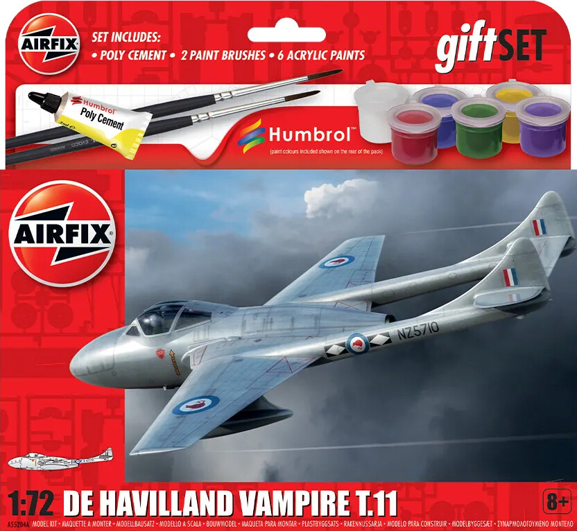 Billede af Airfix - De Havilland Vampire Fly Byggesæt - 1:72 - A55204a