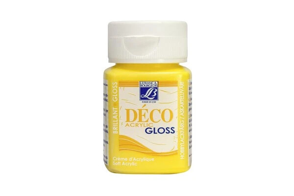 Lefranc & Bourgeois - Akrylmaling - Deco Gloss - Sol Gul - 50 Ml