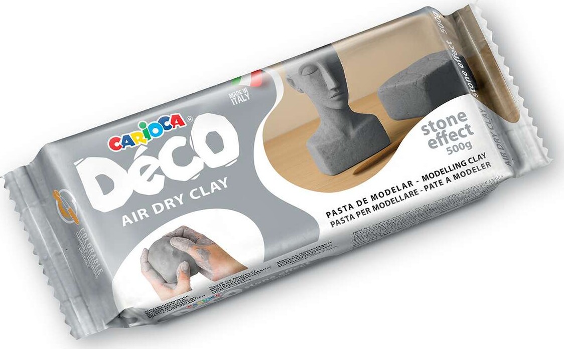 Carioca - Deco Air Dry Clay - Selvhærdende Ler - Stone - 500 G