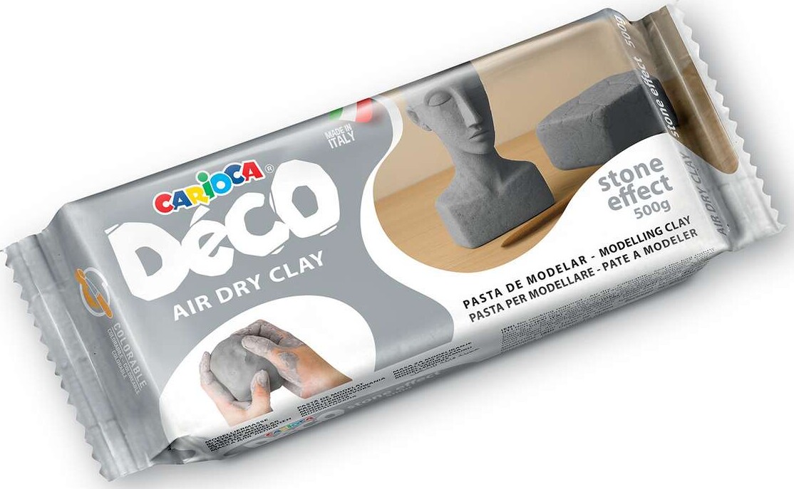Carioca - Deco Air Dry Clay - Selvhærdende Ler - Stone - 500 G
