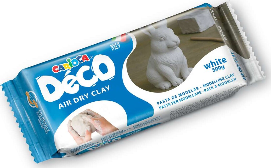 Deco Luftørret Ler 500g, Hvid - 30996/31 - Carioca