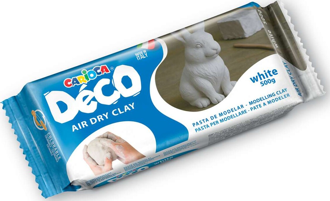 Carioca - Deco - Lufttørrende Ler - Hvid 500 G - 30996/31