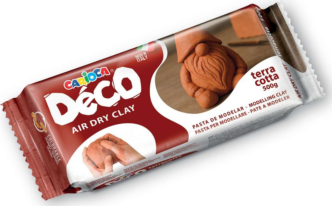 Deco Luftørret Ler 500g, Terracotta - 30996/21 - Carioca