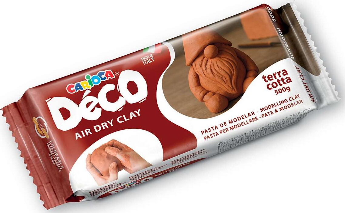 Carioca - Deco - Lufttørrende Ler - Terracotta 500 G - 30996/21
