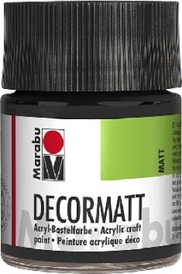 Billede af Decormatt Acryl - 50 Ml - Sort - Marabu