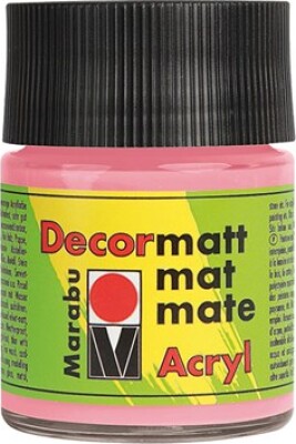 Se Decormatt Acryl - 50 Ml - Rosa - Marabu hos Gucca.dk