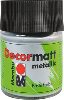 Se Decormatt Acryl - 50 Ml - Metallic Sølv - Marabu hos Gucca.dk