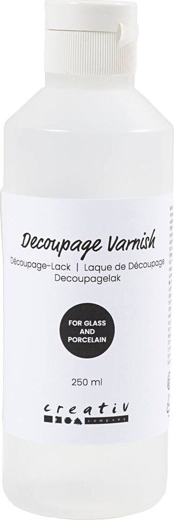Decoupagelak - Til Glas Og Porcelæn - 250 Ml