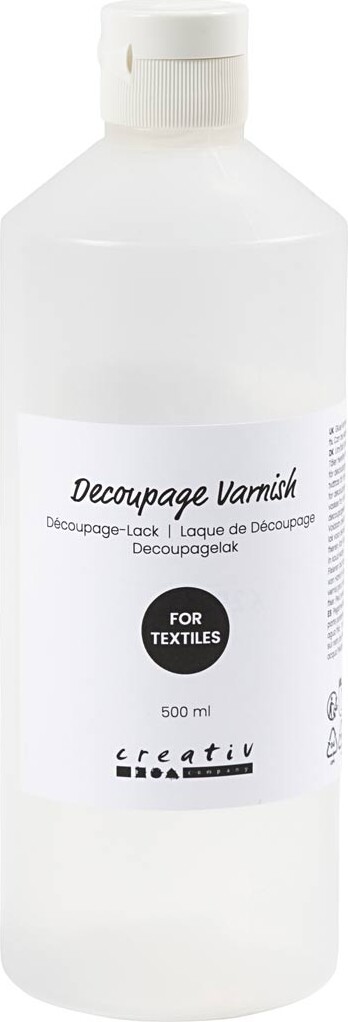Decoupagelak - Til Tekstil - 500 Ml