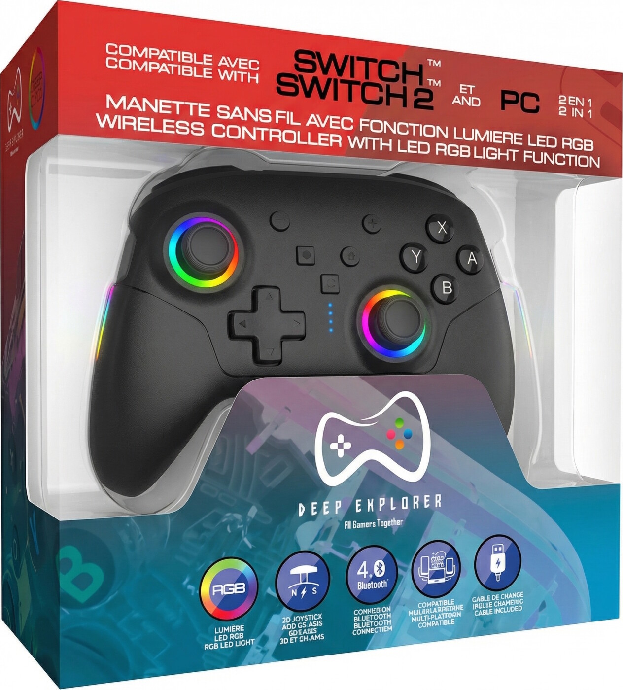 Deep Explorer - Sw2 Rgb Wireless Pro Controller