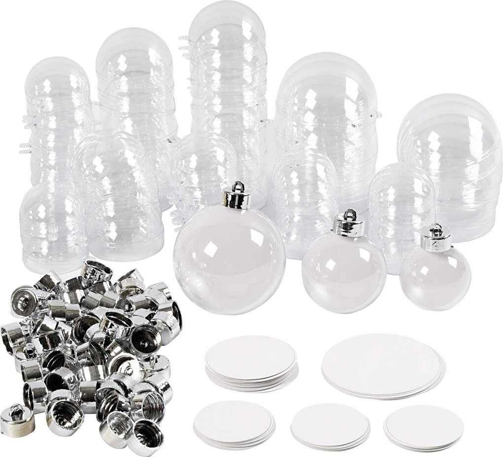 Deko-kugle - ø 5+6+8 Cm - 60 Stk. billede