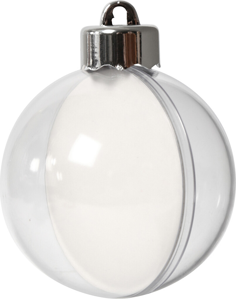 Deko-kugle - ø 6 Cm - Transparent - 8 Stk. billede