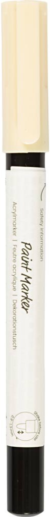 Dekorationstusch - Tykkelse 0,9-1,3 Mm - Creme - 1 Stk.