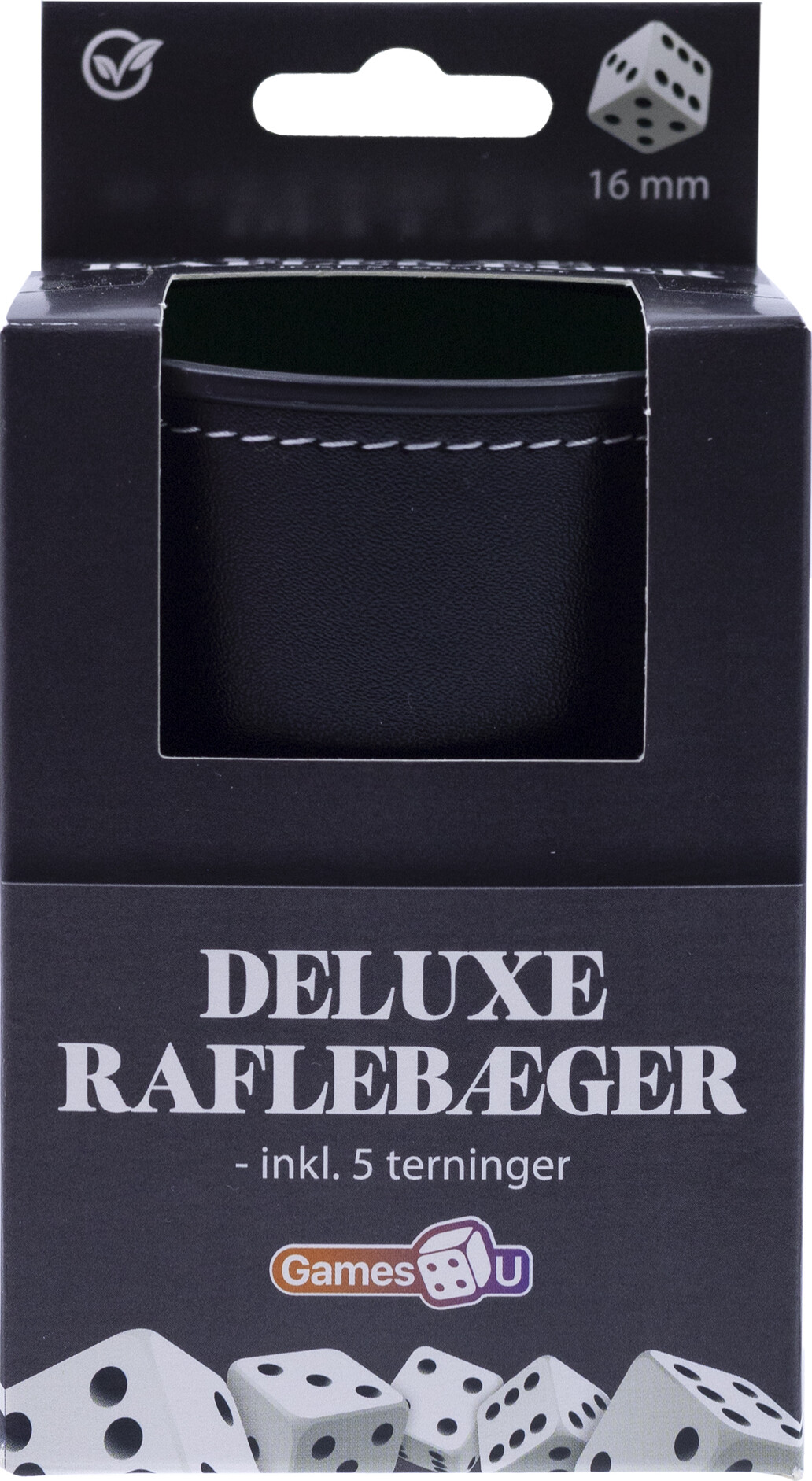 Billede af Raflebæger - Deluxe Rafle Sæt Med 5 Terninger