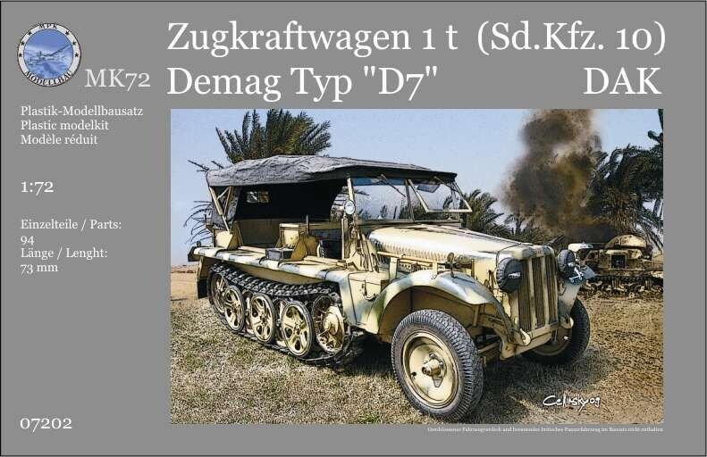 Mk72 - Zupkraftwagen 1 Lastbil Byggesæt - 1:72 - 07202