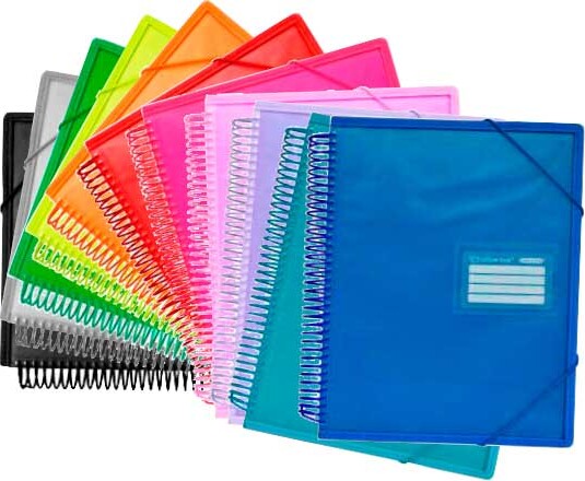 Demomappe A4 Med 20 Faste Lommer Assorterede - Office Box