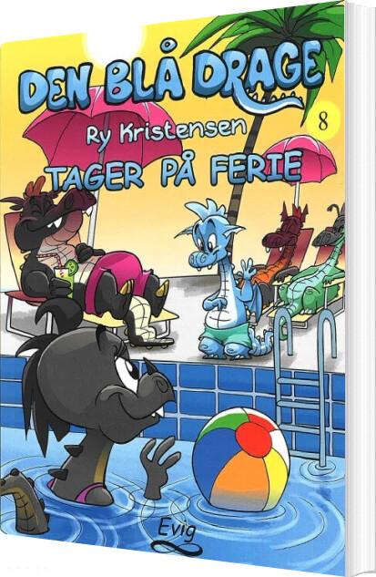 Den Blå Drage 8 - Tager På Ferie - Ry Kristensen - Bog