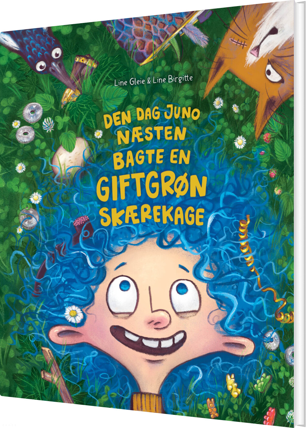 Billede af Den Dag Juno Næsten Bagte En Giftgrøn Skærekage - Line Birgitte - Bog