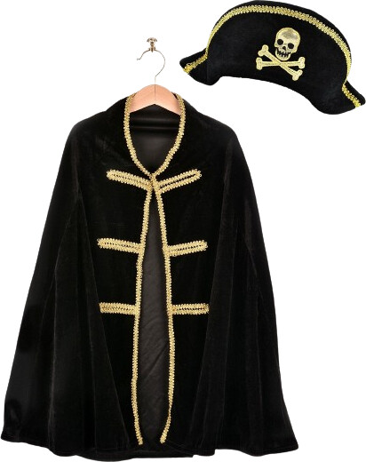 Den Goda Fen - Pirate Cape & Hat (98-128 Cm) (f7585)