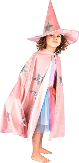 Den Goda Fen - Velvet Cape W. Hat - Dusty Pink (3-8 Years) (f77602)