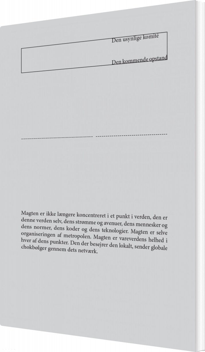 Billede af Den Kommende Opstand - Den Usynlige Komité - Bog