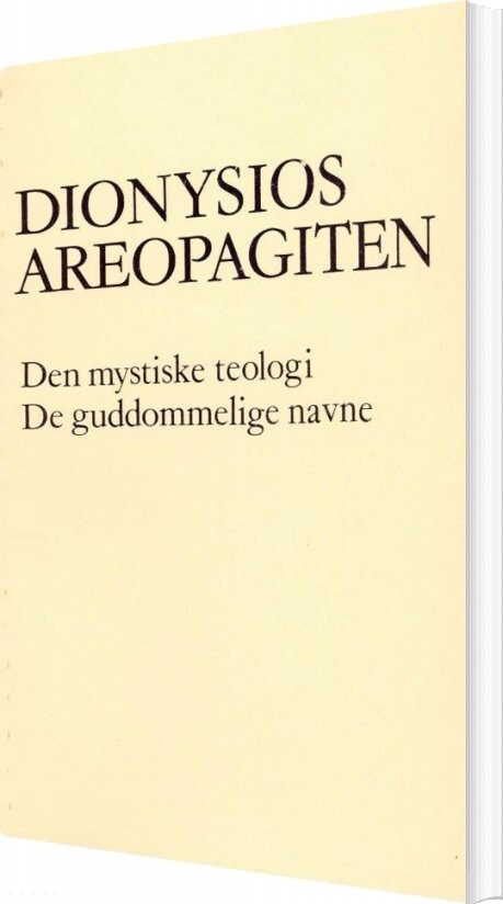Dionysios Areopagiten - Bog