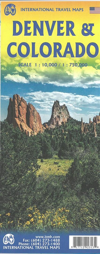 Denver & Colorado Travel Reference Map - Itmb - English Book