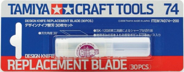 Tamiya - Design Knife Blade Til Kunstnerkniv - 30 Stk - 74074