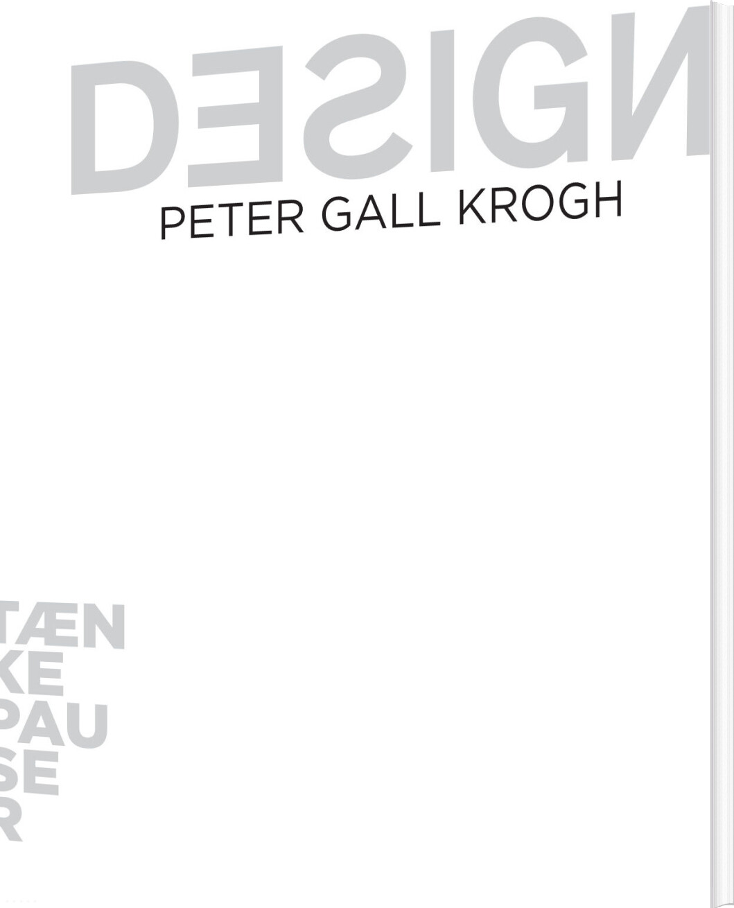 Billede af Tænkepauser - Design - Peter Gall Krogh - Bog
