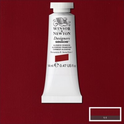 Se Winsor & Newton - Designers Gouache - 14 Ml - Aliz Crimson Brun hos Gucca.dk