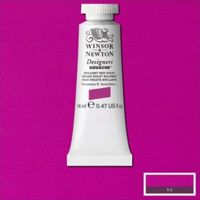 Winsor & Newton - Designers Gouache - 14 Ml - Brill Rød Violet