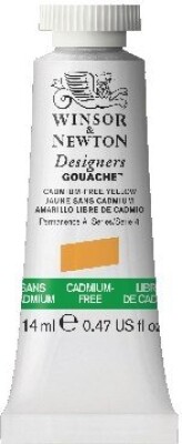 Winsor & Newton - Gouache Maling - Cadmium Free Yellow 14 Ml