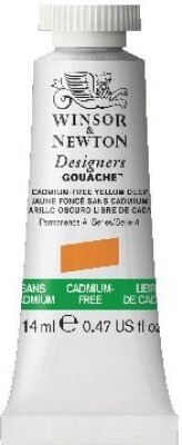 Winsor & Newton - Gouache Maling - Cadmium Free Yellow Deep 14 Ml