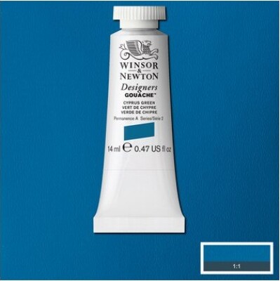 Winsor & Newton - Akvarelfarve - Gouache - Cyprus Green 14 Ml