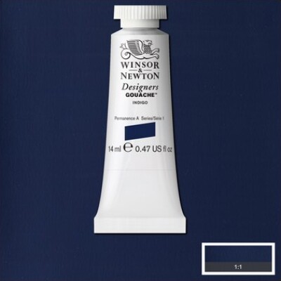 Winsor & Newton - Designers Gouache - 14 Ml - Indigo 322 - 0605322 - Winsor & Newton