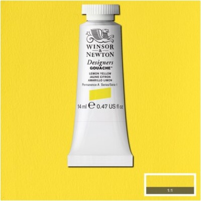 Winsor & Newton - Designers Gouache - 14 Ml - Citron Gul