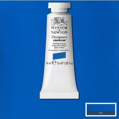 Winsor & Newton - Designers Gouache - 14 Ml - Phthalo Blå