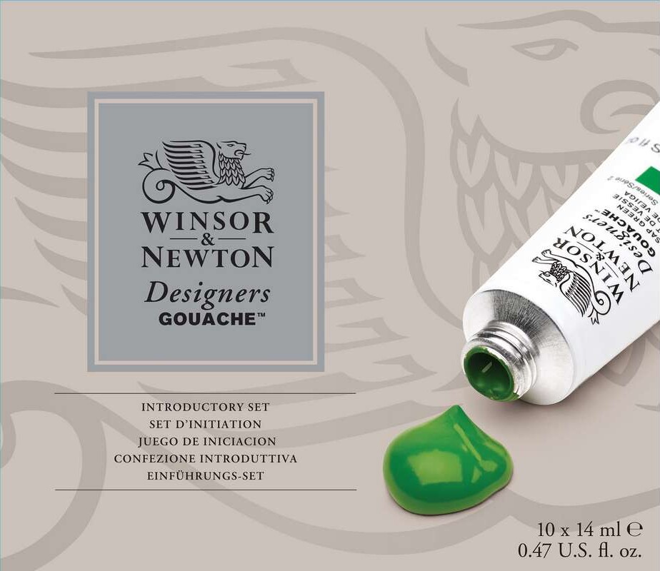 Winsor & Newton - Gouache Maling Sæt - 10x14 Ml