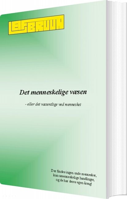Billede af Det Menneskelige Væsen - Leif Bruun - Bog