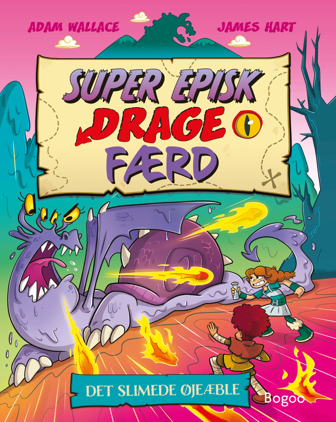 Det Slimede øjeæble - Super Episk Drage Færd - Adam Wallace - Bog