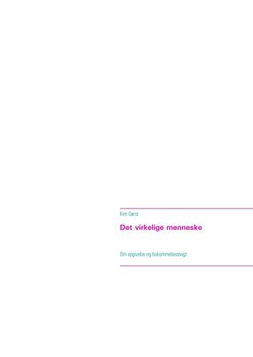 Billede af Det Virkelige Menneske - Kim Gørtz - Bog