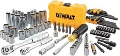 Dewalt 108 Piece Metric - Imperial 1/4 3/8 Mechanics Tool Set Dwmt73801-1