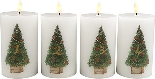 Se Dga - Advent Candles Led - Christmas Trees (15001024) hos Gucca.dk