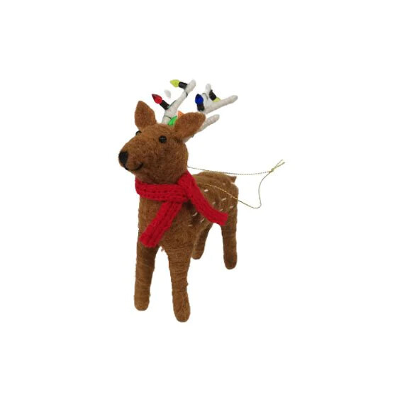 Billede af Dga - Wool Christmas Ornament - Deer W/lights (17761852)