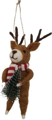 Se Dga - Wool Christmas Ornament - Standing Deer (17761851) hos Gucca.dk