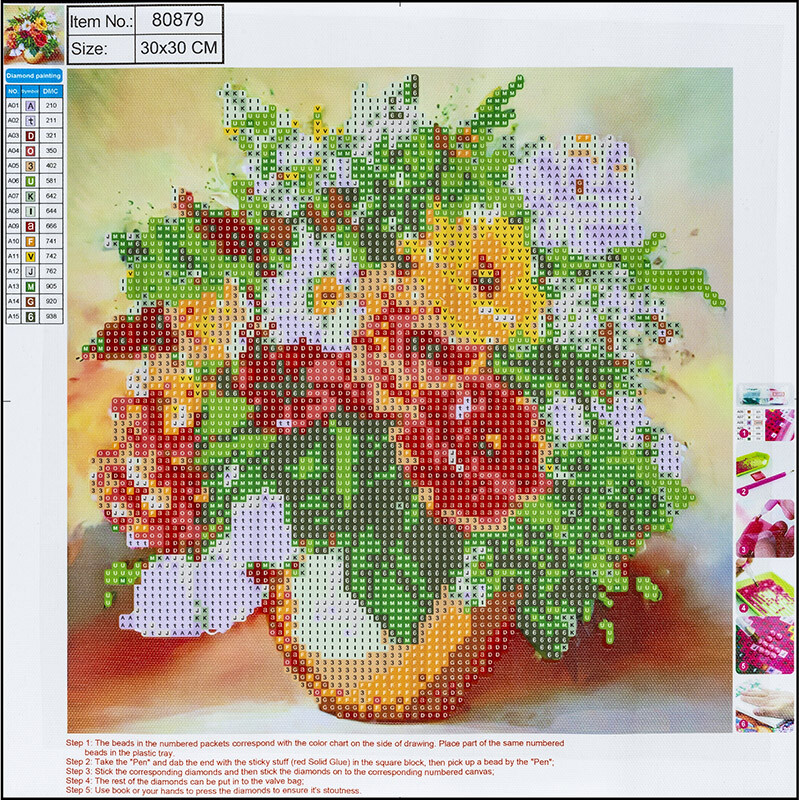 CENTRUM Diamond Painting 30*30cm. BLOMSTER