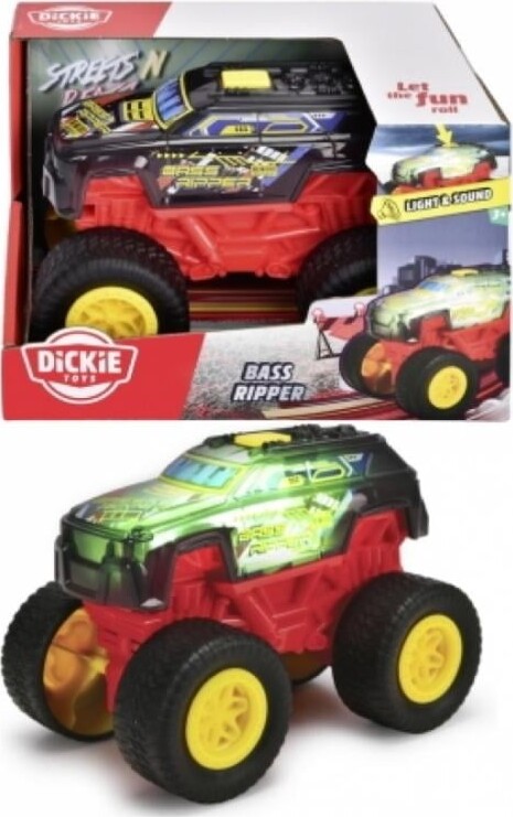Dickie Toys - Bass Ripper - Monstertruck Med Lys Og Lyd