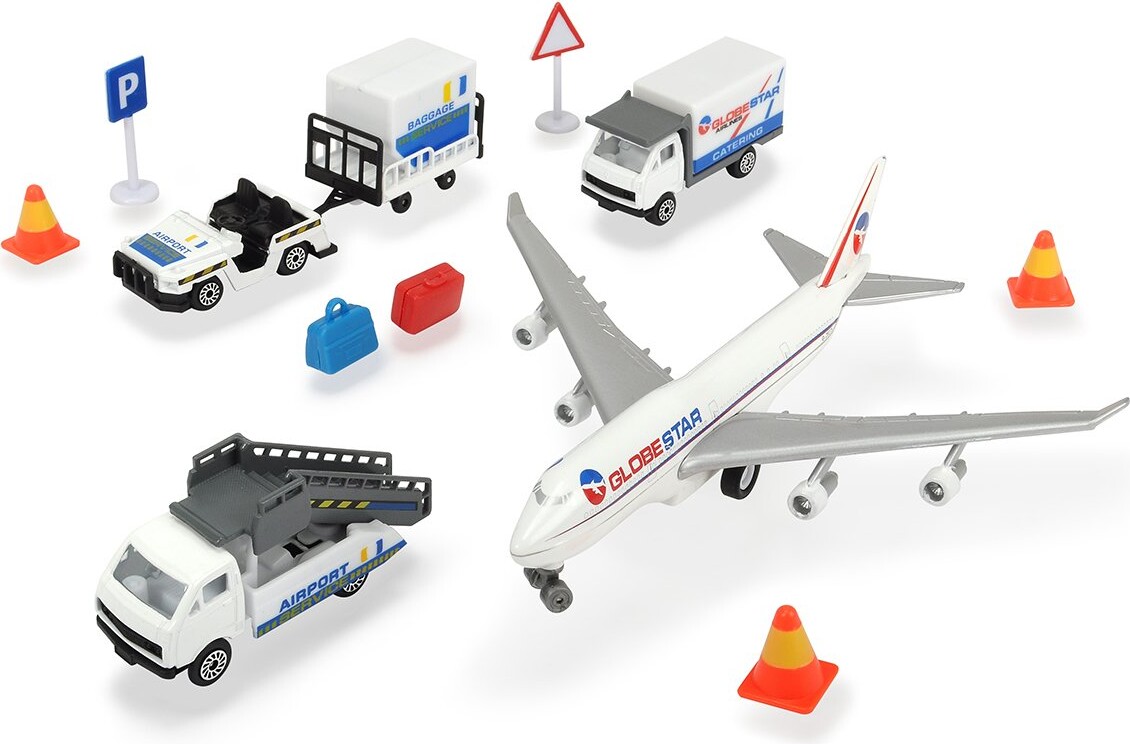 Dickie Toys - Lufthavn Legesæt - Metal